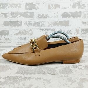 New Linea Paolo Women’s Tan Mabel Pointed Toe Flats B573